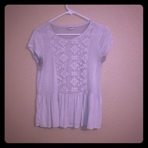 A medium white blouse